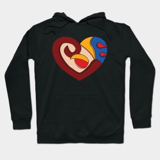 HEART IN VIVID SHADES Hoodie